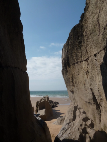 cliffs by the beach