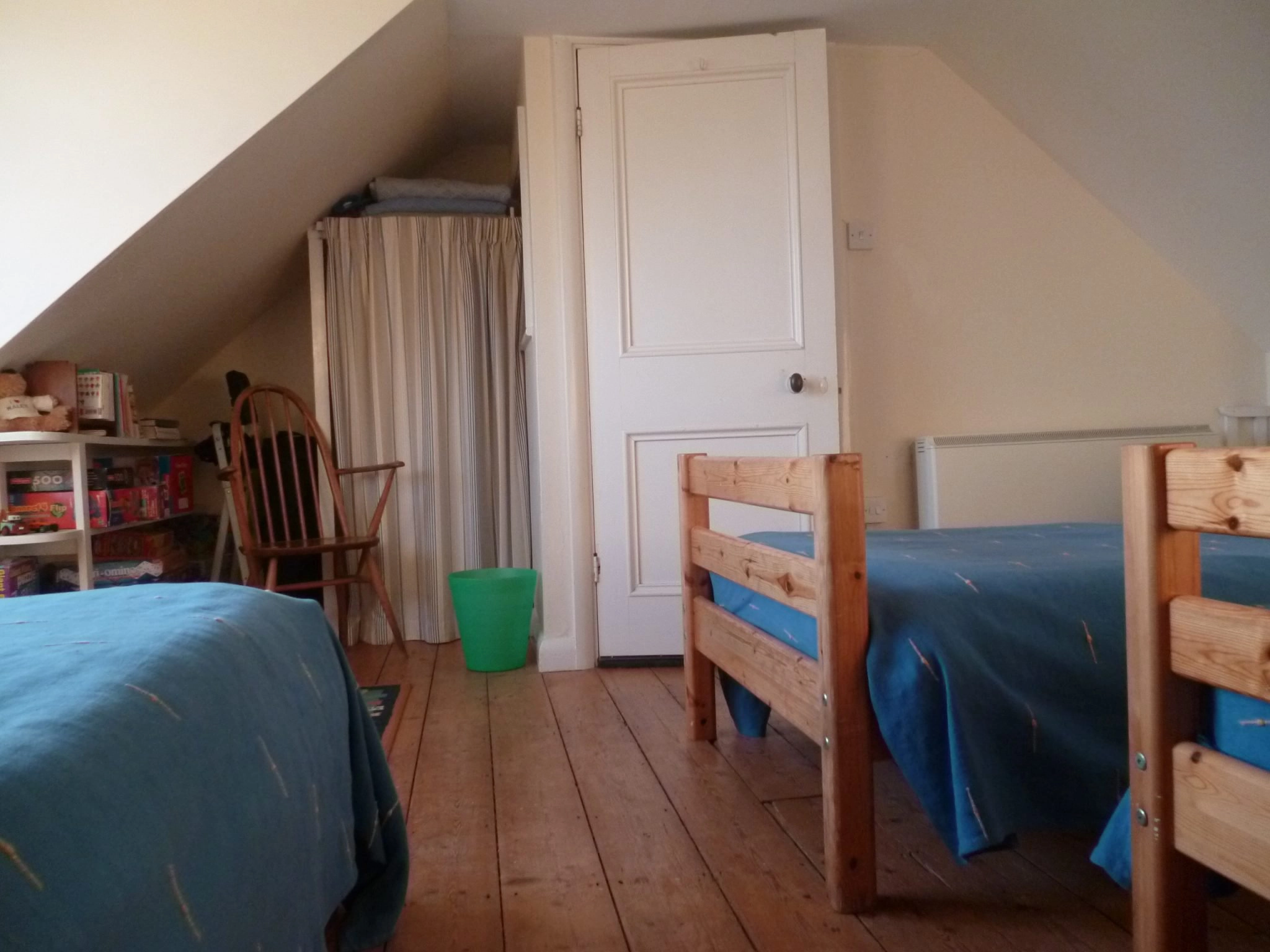 the loft bedroom at clovercliff holiday cottage, rhossili, the gower